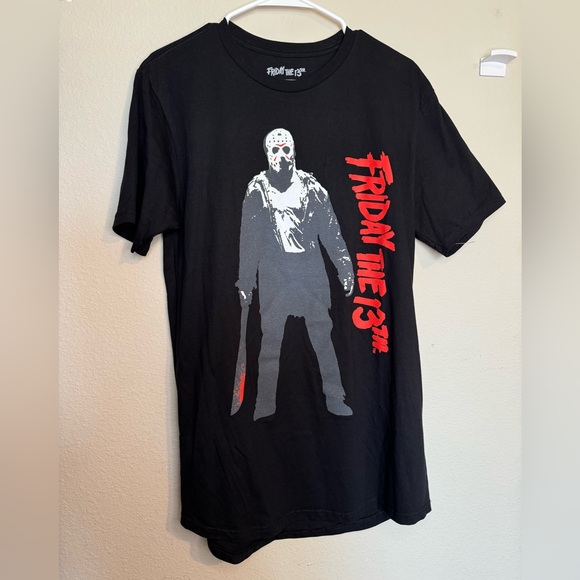 Friday The 13th Jason Voorhees black graphic T-shirt unisex, NEW - Picture 2 of 5